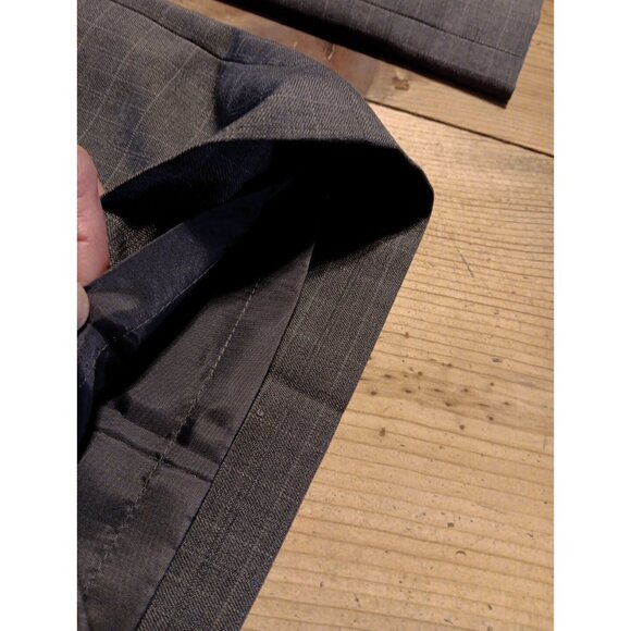 Le Suit Dress Pants Womens 12 Gray Check Straight Leg Lined Business Office NWT - Picture 4 of 8